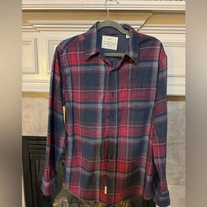 WEATHERPROOF Men's Men's Flannel Button Down Long Sleeve Shirt ~ Size M